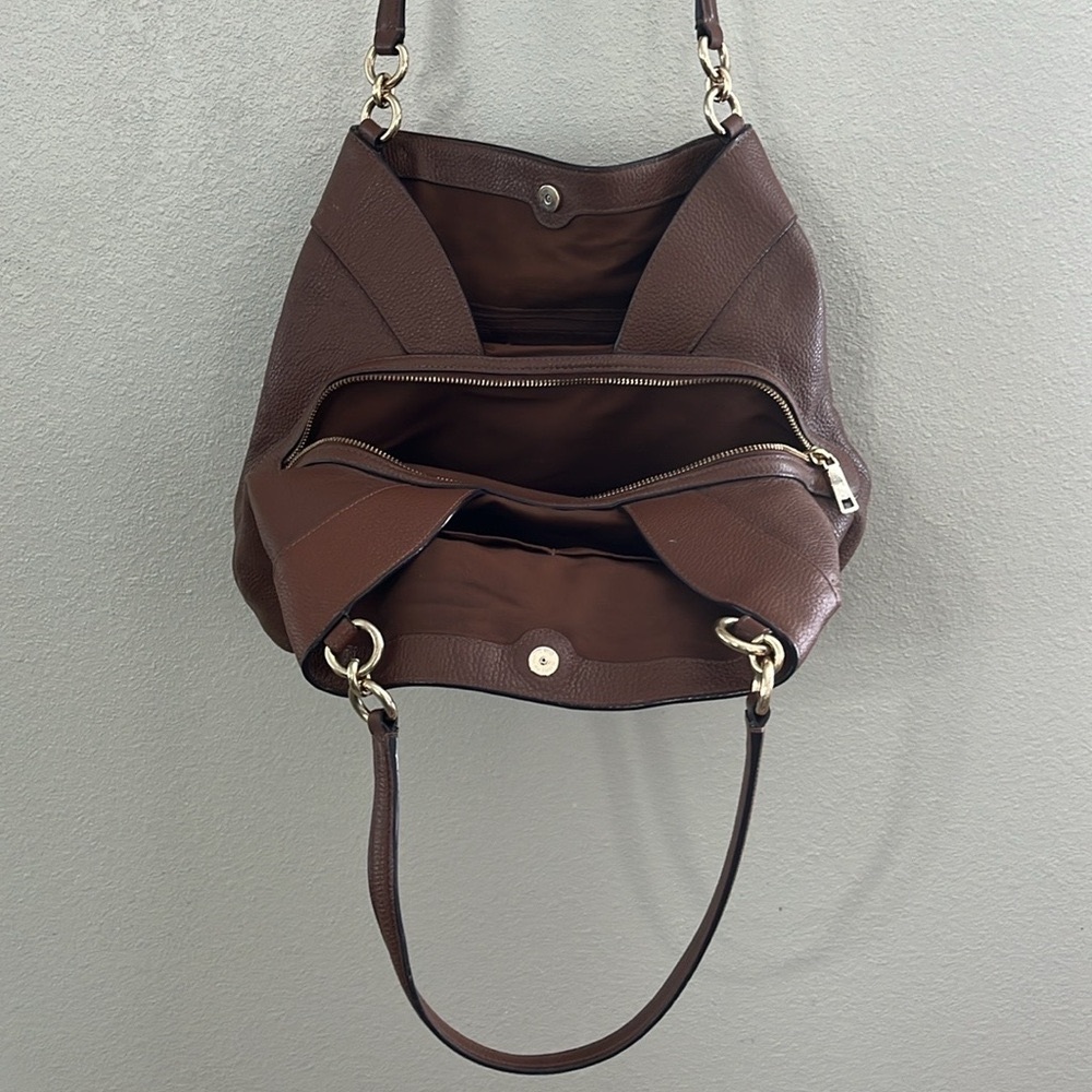 Coach Pebble leather Satchel.